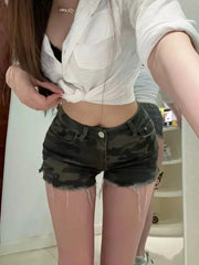Y2K Camouflage Shorts