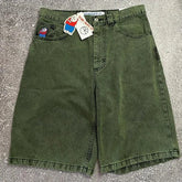 Big Boy Baggy Shorts Harajuku Hip Hop Cartoon Graphic Embroider Retro Denim Shorts Y2k Gym Basketball Shorts Clothing