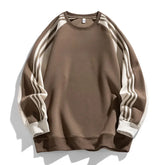 American Style Loose Fit round Neck Sweatshirt Unisex Youth Casual Top Simple Design