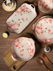 8.35 inch Japanese Style Vintage Amphora Ceramic Soup Bowl Microwave Oven Bowl with Non Slip Bottom Salad Pasta Fruit Bowl