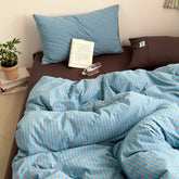 100%Cotton Striped Duvet Cover Set