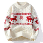 sweater High End Luxury Cashmere Sweater Thick Warms Sweaters With Deer Korean Harajuku Christmas Jumper