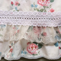 Korean Sweet Flowers Short Curtains