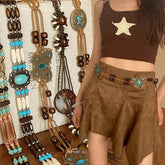 Butterfly Tassel Waist Chain Y2K Trendy Bohemian Belt Beach Accessories Vintage Flower Jean Skirt White Dress Belts