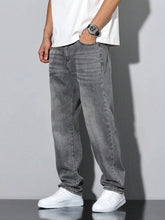 straight skinny grey jeans, straight