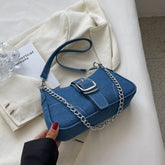 Small Design Jeans Bag Cross-Shoulder Bag Shoulder Canvas Bag