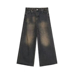 Baggy Jeans Unisex Vintage American Style Straight Wide Leg Denim Pants Brand Sale Casual Trousers