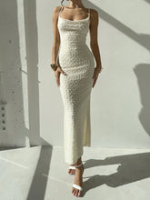 casual vacation backless slim-fit dress with hip strap