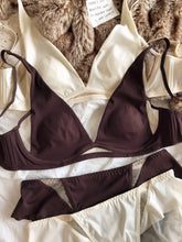 Sexy Deep V Triangular Cup Bra Set