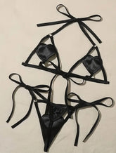 Sexy Erotic Lingerie Women Bra And Panty Garters Set