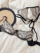Sexy Lace Underwire Quarter-Cup Bra Set