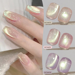 10ml Green Cat Magnetic Gel Ultra Shine Holographic Glitter Semi Permanant Soak Off UV LED Gel Varnish