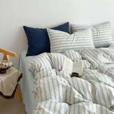 Washed Super Soft Duvet Cover Set with Bed Sheet Skin-friendly Bedding Set Hygroscopic Breathable Quilt Cover