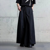 Gothic Y2K Single Layer Thick Japanese Culottes Dark Style Streetwear Draped Personality All Match Casual Pants Unisex