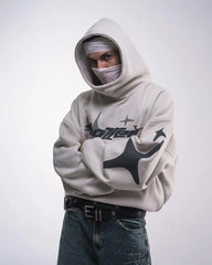 Retro Gothic Hoodie American High Street TrendY2k Harajuku Loose