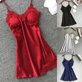 Ice Silk Thin Halter Suspender NightDress