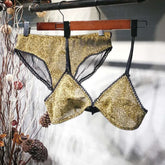 Wriufred Comfortable Bra Sets Temptation Wild Triangle Cup Underwear