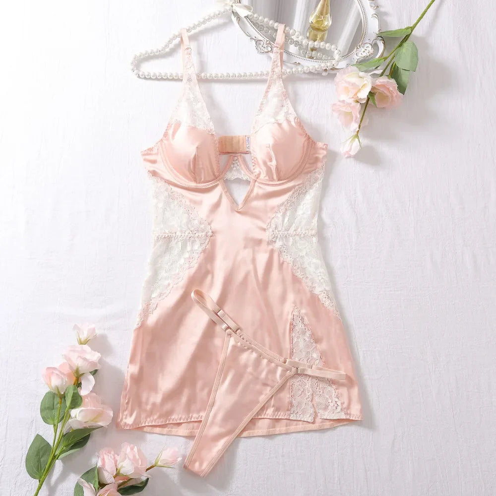 2 Pcs Pajamas and Thongs Set