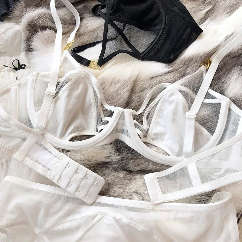2 Pieces Plus Size Women Lingerie Set