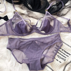 2 Pieces Plus Size Women Lingerie Set
