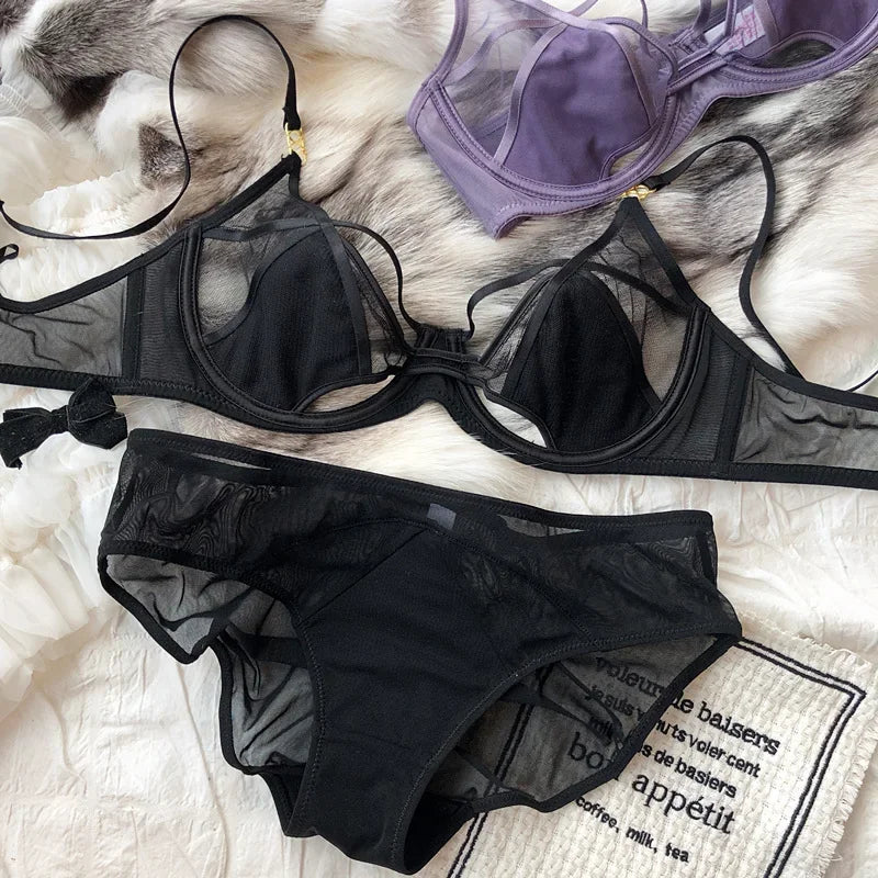 2 Pieces Plus Size Women Lingerie Set