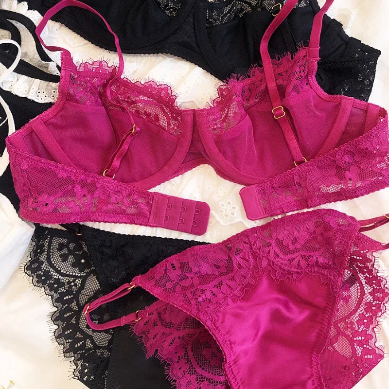 2 Pieces Rose Sexy Underwear