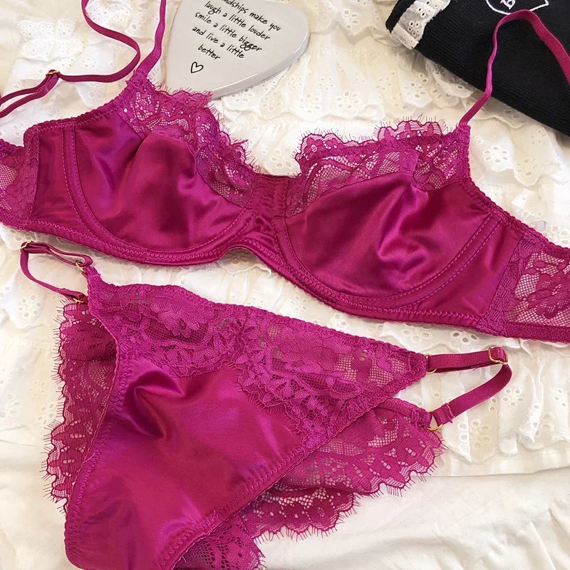 2 Pieces Rose Sexy Underwear