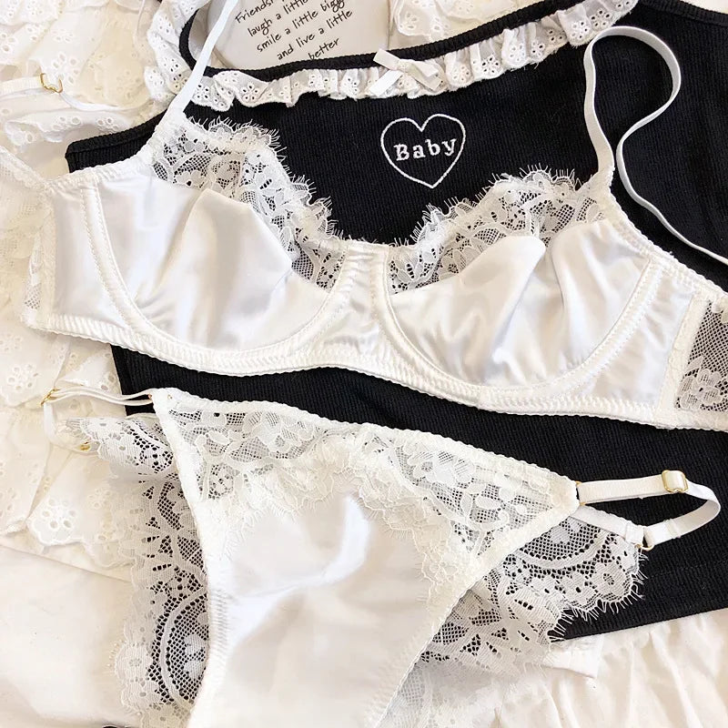 2 Pieces Rose Sexy Underwear