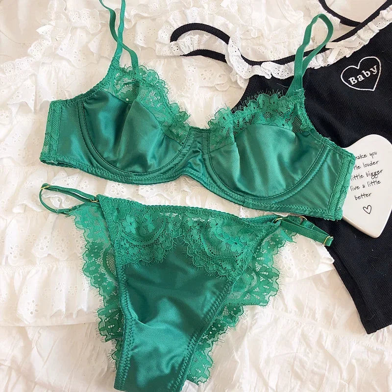 2 Pieces Rose Sexy Underwear