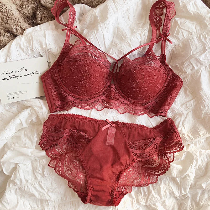 2 Pieces Sexy Hollow Bra Set