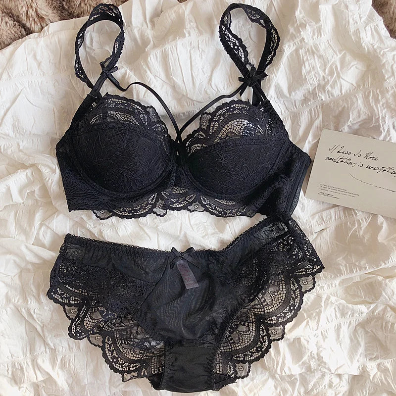 2 Pieces Sexy Hollow Bra Set