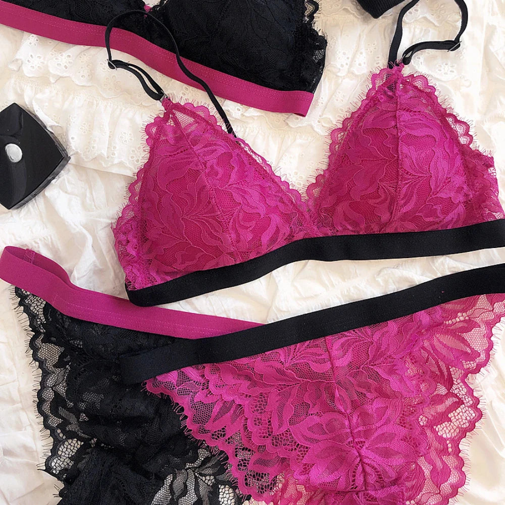 2 Pieces Sexy Lace Underwear