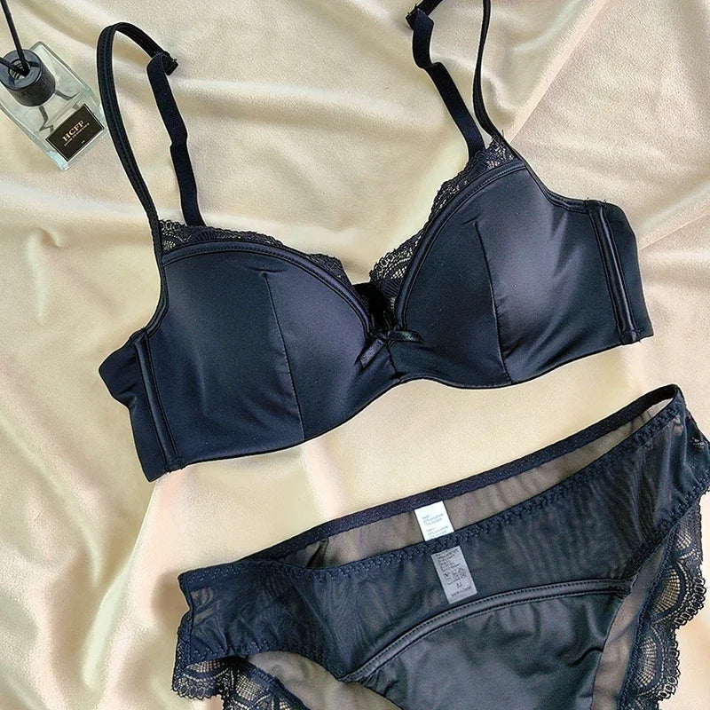 2 Pieces Sexy Thin Cup Lingerie Set