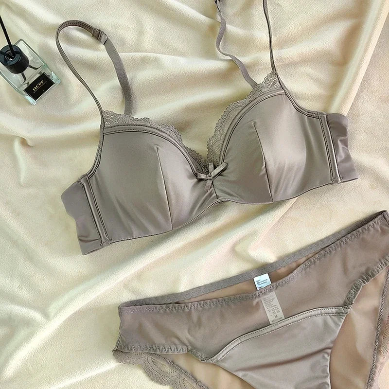 2 Pieces Sexy Thin Cup Lingerie Set