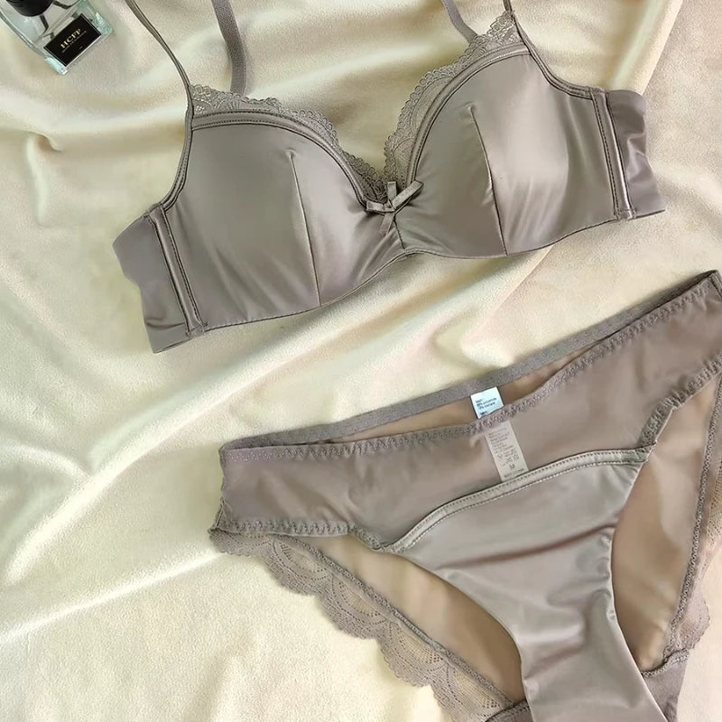 2 Pieces Sexy Thin Cup Lingerie Set