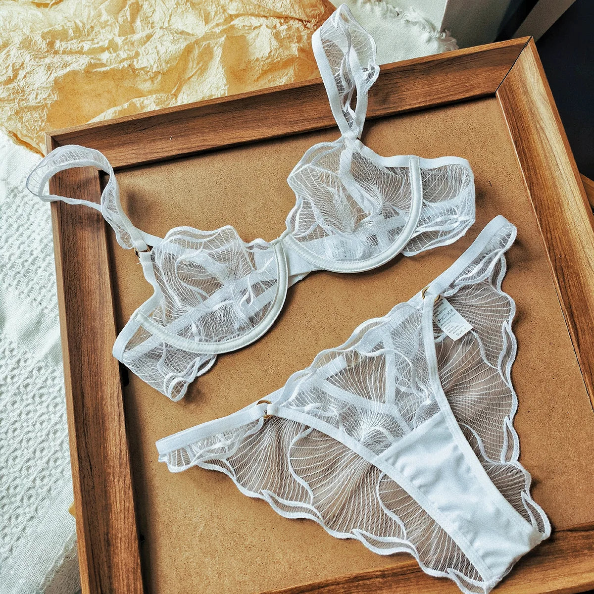 2 Pieces Ultra Thin Breathable Women Underwear