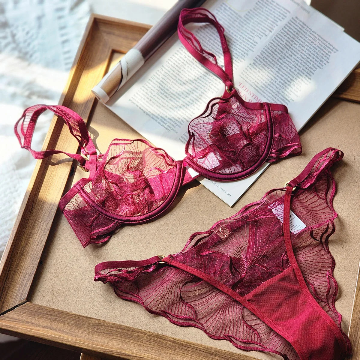 2 Pieces Ultra Thin Breathable Women Underwear
