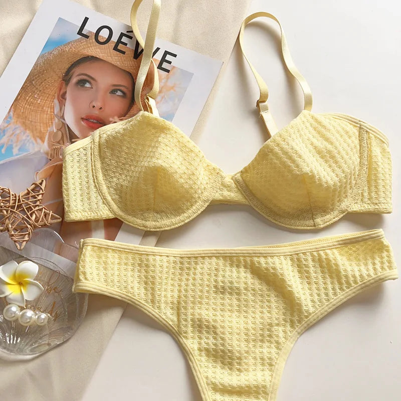 2 Pieces Ultra Thin Lingerie Set