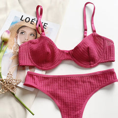 2 Pieces Ultra Thin Lingerie Set
