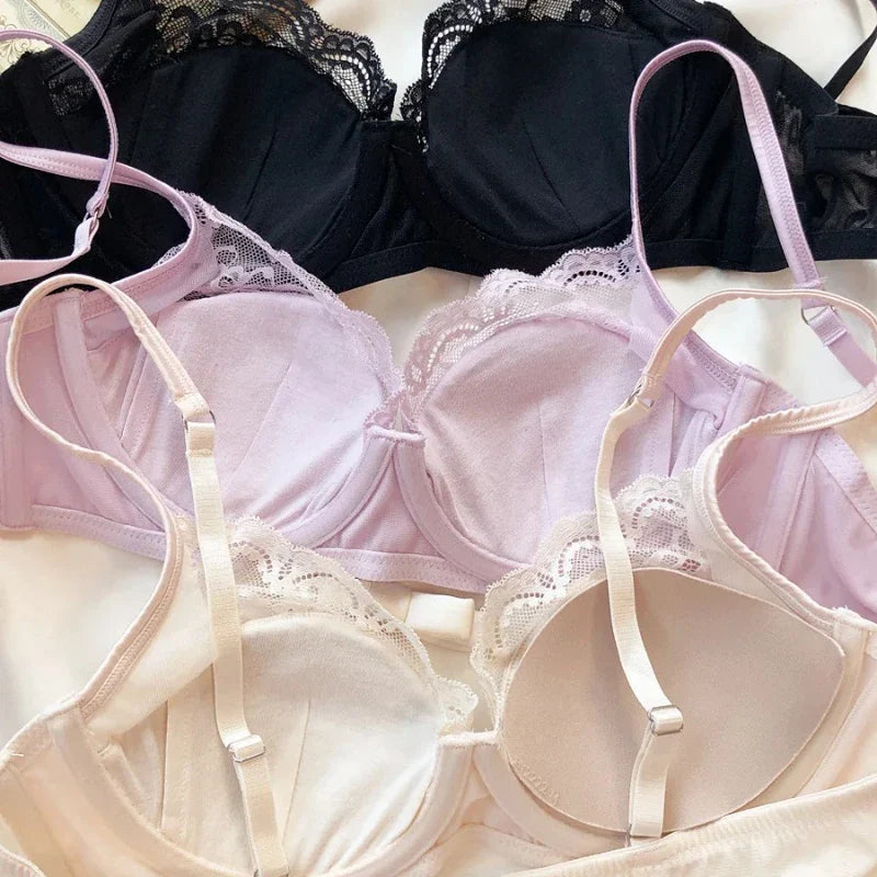 2 Pieces Women Satin Underwear