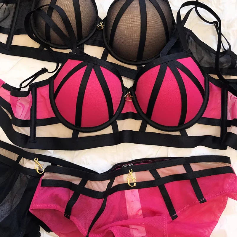 2 Pieces Women's Sexy Bandage Bra Set