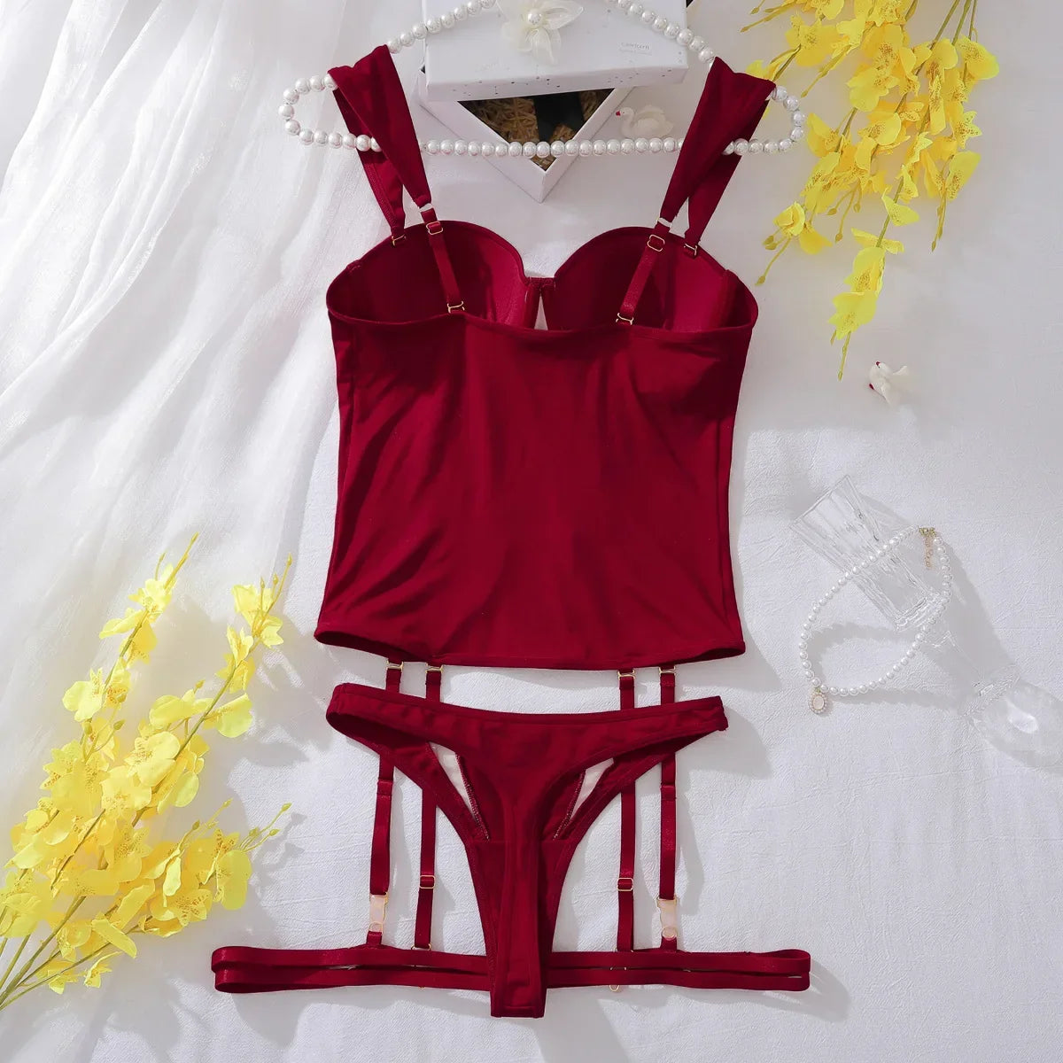 3 Pcs Sexy Bustiers Set