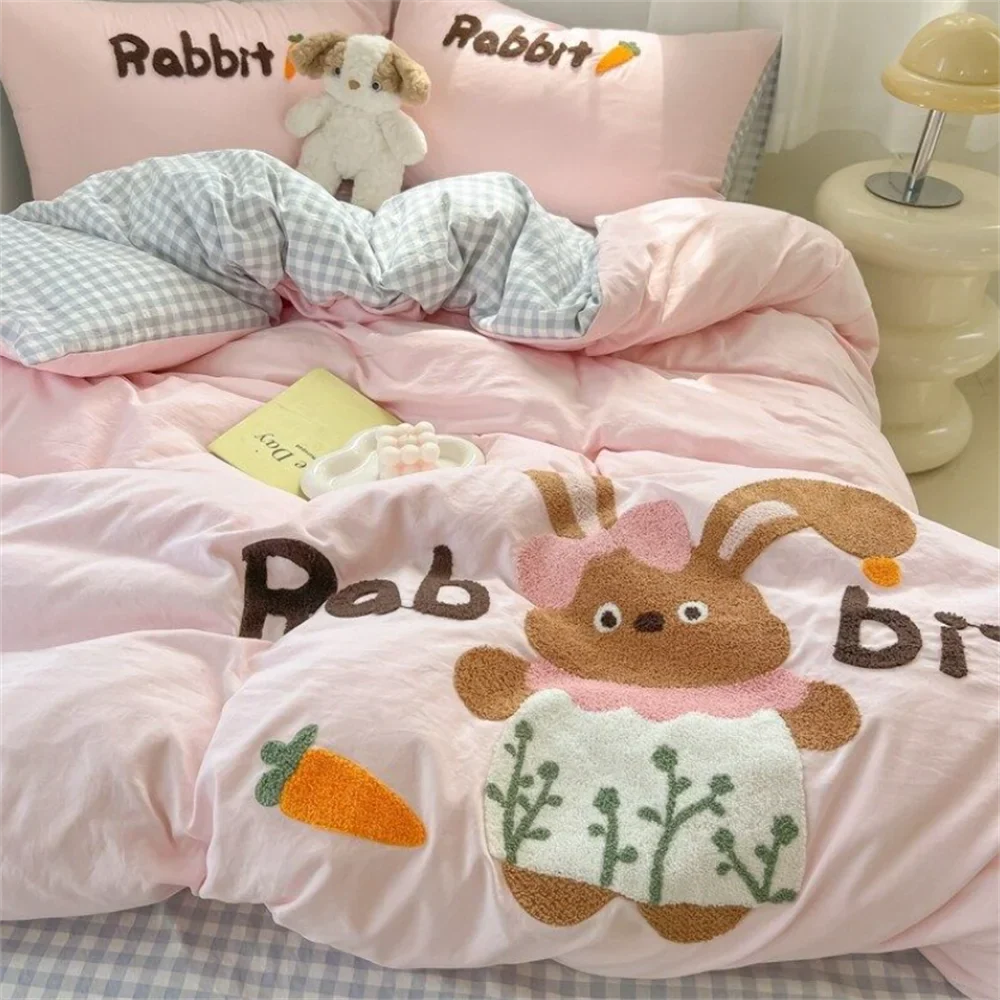 Cartoon German Cat Towel Embroidery Sanded