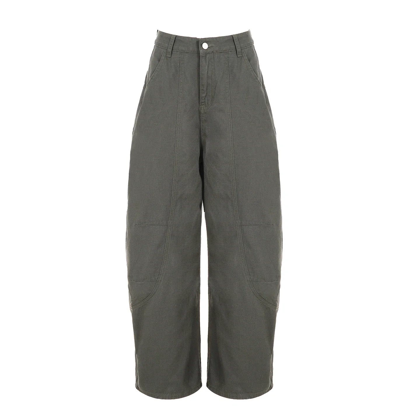 Rockmore American Street Parachute Pants Baggy Jeans Y2K Vintage Straight Cargo Pants Low Raise Wide Leg Denim Trousers