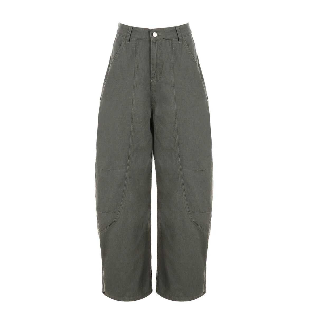 Rockmore American Street Parachute Pants Baggy Jeans Y2K Vintage Straight Cargo Pants Low Raise Wide Leg Denim Trousers