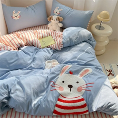 Cartoon German Cat Towel Embroidery Sanded
