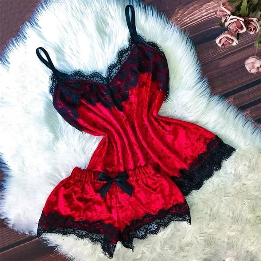 Autumn Winter Velvet Pajamas Set
