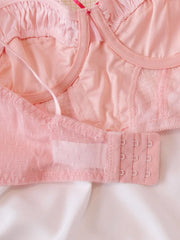 Ballet girls / pink bras lace thin Underwear