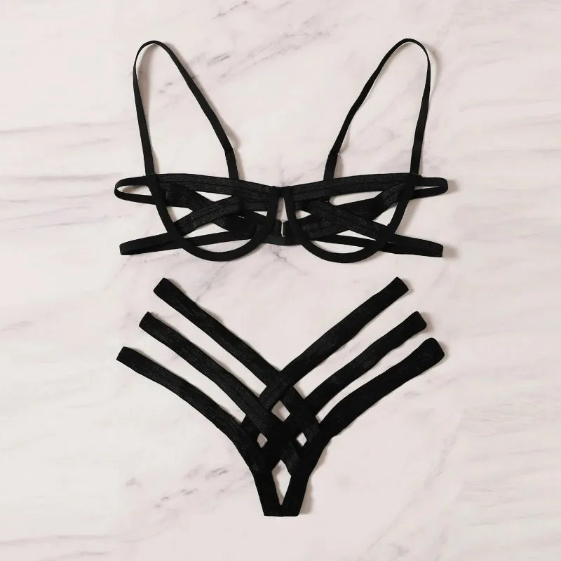 Bondage Harness Lingerie Set