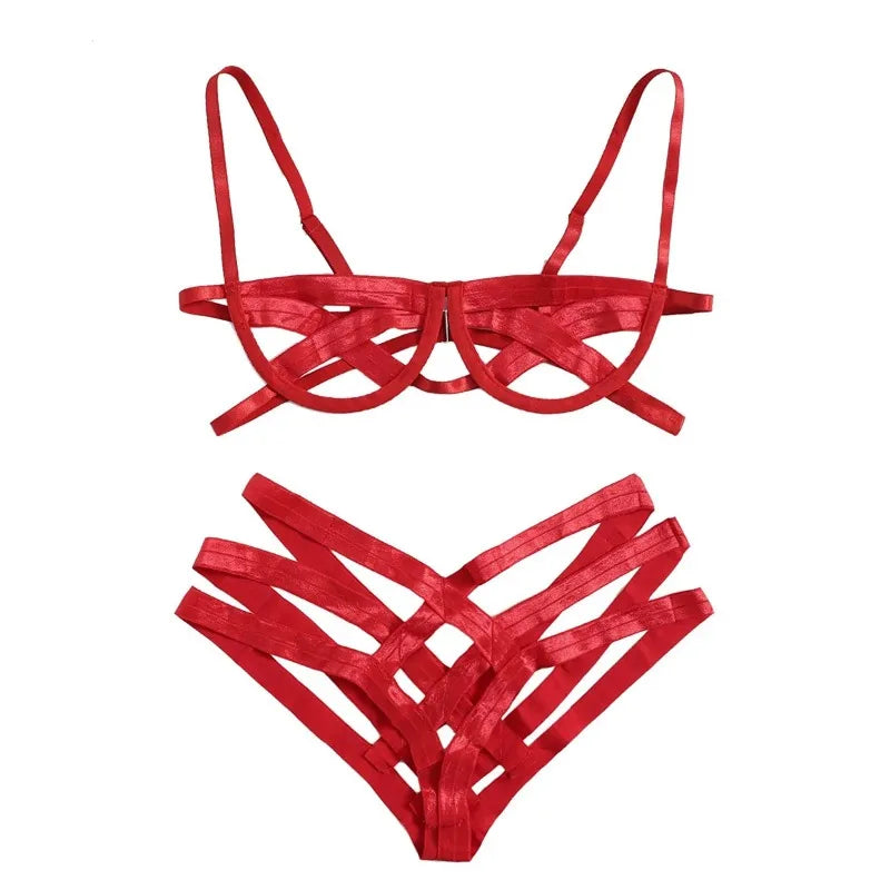 Bondage Harness Lingerie Set